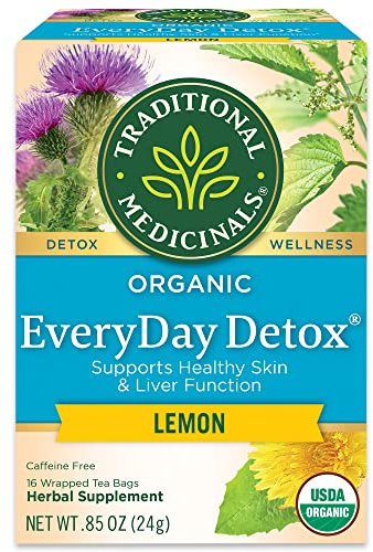 Traditional Medicinals Organic Tea Lemon EveryDay Detox 16 tea bags (a)