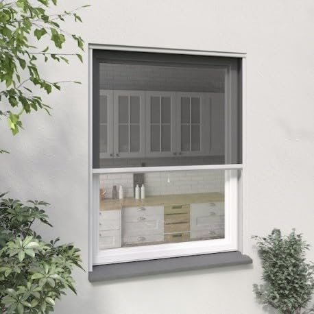 MOUSTIKIT Moustiquaire Enroulable Verticale Alu Blanc Confort