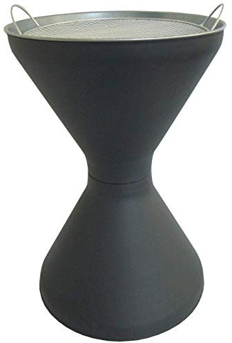 Diabolo Standaschenbecher in Anthrazit mit verzinktem Metallgitter inklusive Sand. 600/ 400 mm
