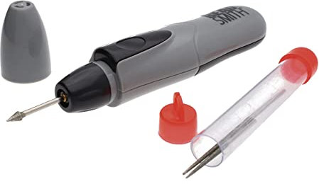 The Beadsmith Motorized Bead Reamer – Cordless: 2 AA Batteries – Included 3 Diamond Points – Use on Glass, Ceramic or Stone – Tools for Opening & Enlarging Holes & Softening & Smoothing Rough Edges