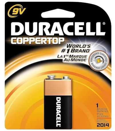 Duracell Alkaline 9V Battery, 1 Count