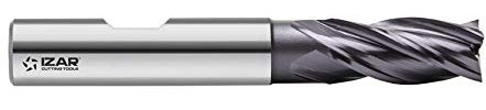 Izar 45534 Fresa Frontal Acabado PMX, TIALN-TOP, 6600, DIN 844 N, 6Z, 25.00 mm Diámetro Corte