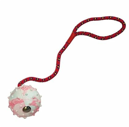 nanook 5 x Schleuderball für Hunde im Set Hundespielzeug Wurfball Hundeseil mit Ball