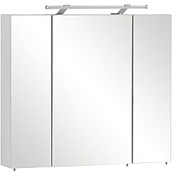 Schildmeyer Spegelskåp 125353, trämaterial, vitt, 80 x 75 x 16 cm