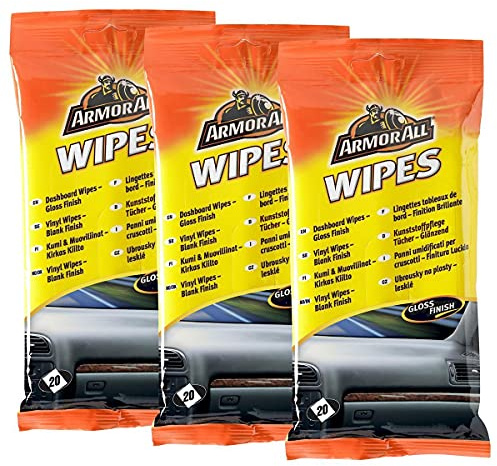 3 x Armor All 36020l plastique Lingettes apaisantes brillant Lot de 20