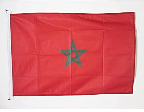 AZ FLAG Flagge MAROKKO 90x60cm - MAROKKANISCHE Fahne 60 x 90 cm Aussenverwendung - flaggen Top Qualität | Für den Außen- und Wassersport geeignet, wetterfest, mit Doppelnähten und verstärkten Kanten