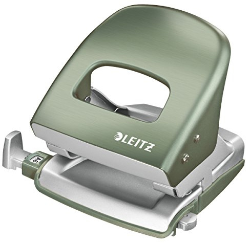 Leitz Büroheftgerät Nexxt Style, Metall, 30 Blatt, Blisterverpackung Locher seladon-grün