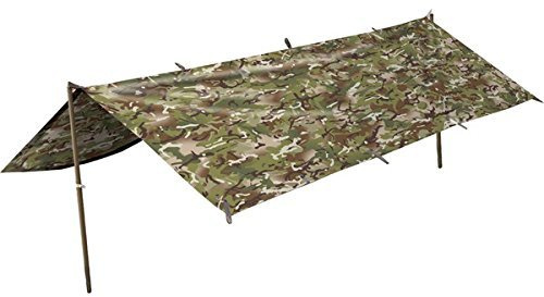 Zip Zap Zooom Army Waterproof Military Combat Basha Shelter Poncho Camo US & British Army Tent