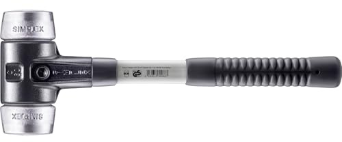 SIMPLEX-Schonhammer, Weichmetall; mit verstärktem Tempergussgehäuse und Fiberglasstiel | D=60 mm | 3709.060