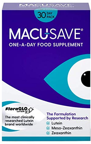 Macu-SAVE Eye Supplement for Macular Health with Meso-Zeaxanthin/Lutein and Zeaxanthin - Pack of 30 Capsules