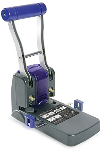 Rapesco 0247 ECO P1100 2-Fach Registraturlocher, 100 Blatt Stanzkapazität, Schwarz/Lila