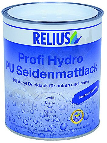 Relius Profi Hydro PU Seidenmattlack weiß 2.5 Liter
