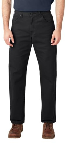 Dickies Herrjeans med raka ben avslappnad passform Gerades Bein Duck Carpenter Jean, Svart, 30W x 30L