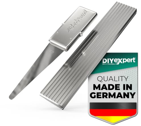 Home Xpert Zahnfreund - Herramienta de limpieza dental (4 cm de largo, incluye mango, 5,5 cm de longitud, incluye funda), color plateado