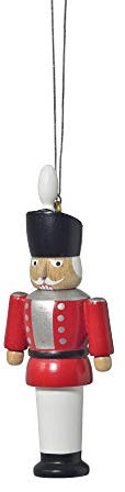 Rudolphs Schatzkiste Baumbehang Nußknacker rot BxTxH= 3x2x8cm NEU Christbaum Christbaumschmuck Baum Baumbehang Weihnachten Baumschmuck Holzschmuck Holz Seiffen Erzgebirge Strauchbehang Dekor
