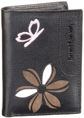 Bruno Banani Butterfly_2 W 320.823, Damen Portemonnaies, Schwarz (black/multi), 10x14x3 cm (B x H x T)