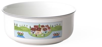 Villeroy und Boch Design Naif Schüssel, 2L, Premium Porzellan, Weiß/Bunt