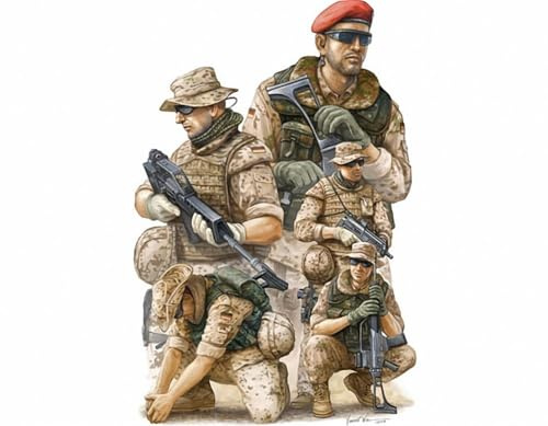 Trumpeter 00421 Modellbausatz Modern German ISAF Soldiers in Afghanist
