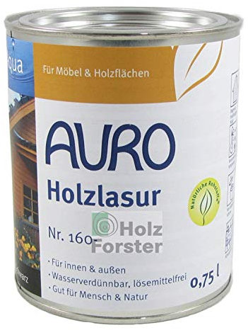 AURO Holzlasur Aqua Nr. 160-85 Nussbaum, 0,75 Liter