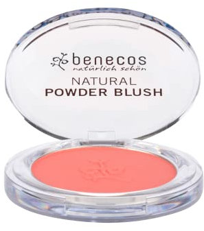 Benecos - natural beauty 91181 fard in polvere - pressato - con olio di ricino biologico - salmone sassy