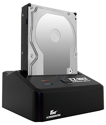 Kingwin USB 3.0 Hard Drive Docking Station for 2.5” & 3.5” SATA HDD/SSD, Hot Swap, Tool-Free, UASP Support, 5Gbps High-Speed Transfer, PC Laptop Backup & Storage.