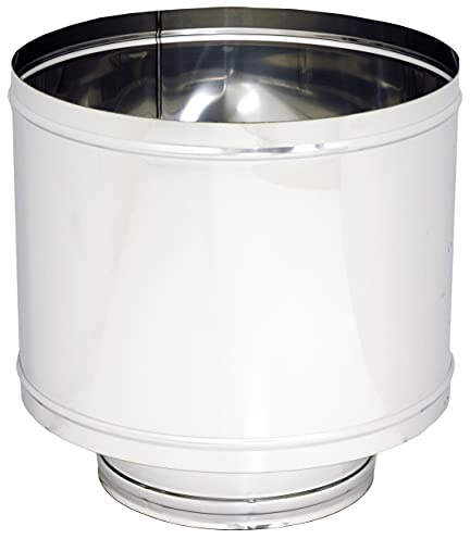 COMIGNOLO FUMAIOLO A BOTTE 1 pz. ANTIVENTO D.130 ACCIAIO INOX 304