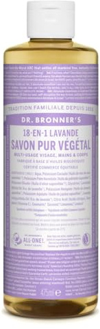 18-en-1 Savon Liquide Lavande - Dr Bronner's475ml