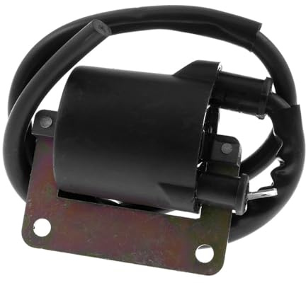 Zündspule 6V schwarz 1 Pin kompatibel mit Ciao, Piaggio, Vespa Classic, APE | Ersatzzündspule mit Zündkerzenkabel, 6V Bordspannung, 1 Pin; Lochabstand ca. 52 mm, Befestigungslöcher 5 mm, Farbe schwarz