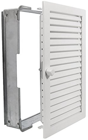Warmluftgitter WGHK 2335 W Hochkant Weiss 230x350mm Lüftungsgitter Abluftgitter
