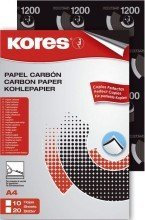 Kores Kohlepapier Carboplan A4 10 Blatt schwarz