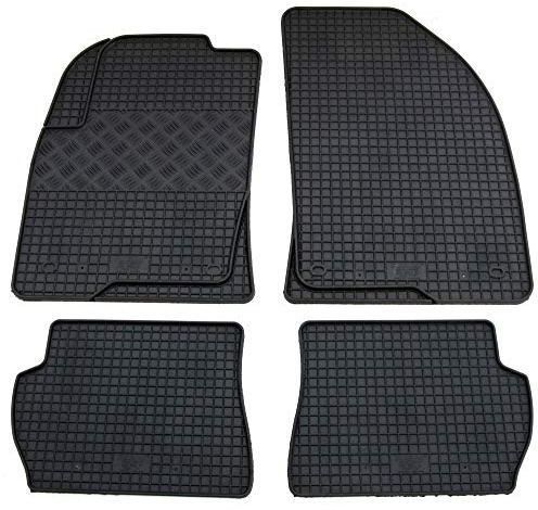 Gummi Fußmatten Set, 4teilig, Gummifußmatten Gummimatten Matten
