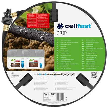 Tropfschlauch Perlschlauch 1/2' 15m 3-tlg. Set Schlauch
