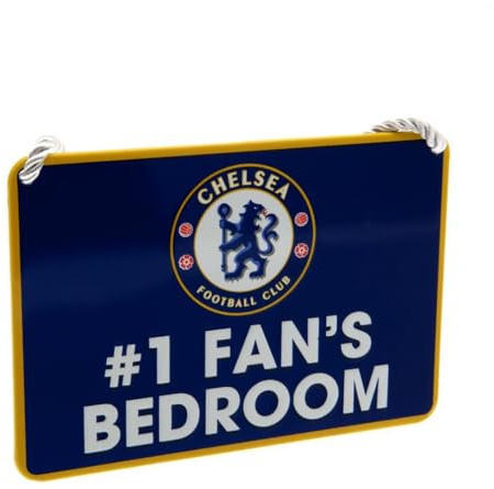 Chelsea FC No.1 Fan's Bedroom Plaque, Signs & Plaques, Sports, Gift