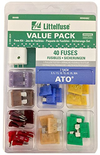 Littelfuse 00940400Z ATO Blade Fuse Super Value Pack - 40 Piece