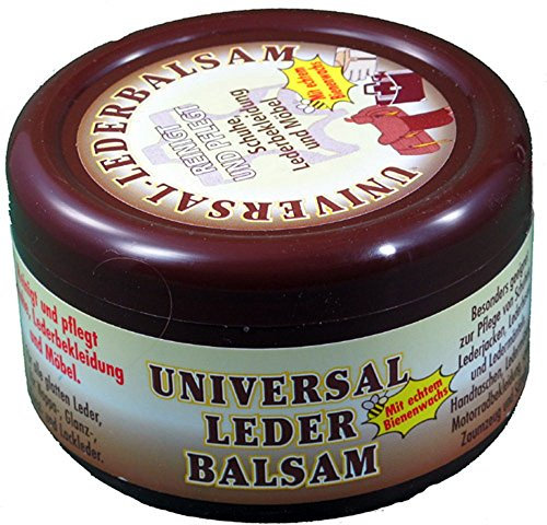 Universal Lederbalsam 250ml Reinigt und pflegt Lederbekleidung, Schuhe, Leder- und Holz Möbel mit echtem Bienenwachs