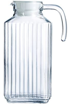 Luminarc Arcoroc Quadro Jarra para Frigorífico con Tapa 1.7 l, Color Transparente