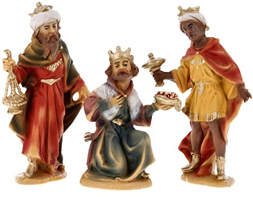MAROLIN Three Magi (plastmaterial), till 12 cm. figurer