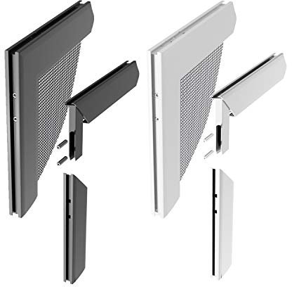 Windhager Insektenschutz Z8 Aluminium-Eckverbinderset für Spannrahmen Fenster und Türen, silber, 0,68 x 6 x 6 cm