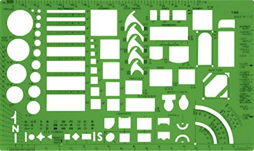 Westcott Technische Architektur-Zeichenschablone (T-806)