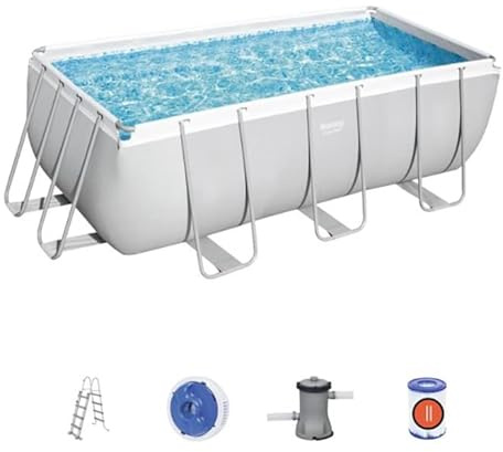 Bestway Piscina rígida rectangular Iseo gran 412 x 201 x 122 cm-H 69,2 kg