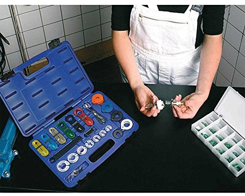 KUNZER 7AC22 Entriegelungs-Werkzeug 22-tlg., Set, Schnellverbinder | Demontage von Leitungs-Kupplungen, Aufbewahrungs-Koffer, Löseclips, Demontagewerkzeug, Entriegelungswerkzeug