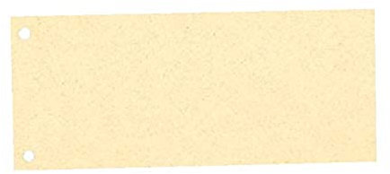Esselte Trennstreifen aus Karton, 1/3 A4, 100 Stück, Überbreite, Chamois, 100% recyceltes Papier, 20993
