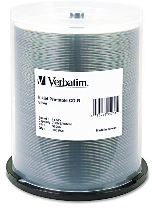 Verbatim 95256 CD-R Optical Disc, Silver