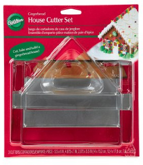 Wilton Lot de 3 emporte-pièces en métal en forme de maison en pain d'épices