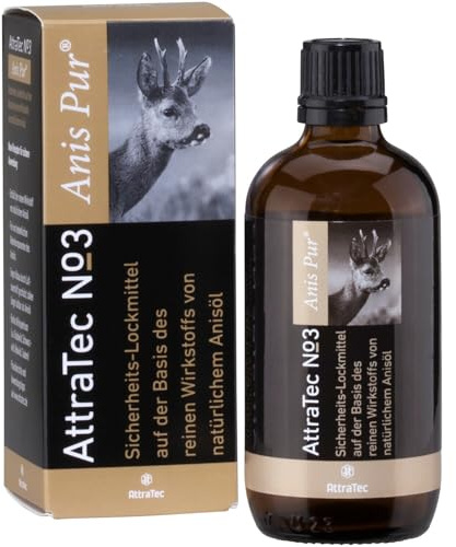 ATTRATEC No 3 Anis Pur Lockmittel für Rehwild, Raubwild, Schwarzwild, 100 ml Tropfflasche | 100 ml Tropfflasche
