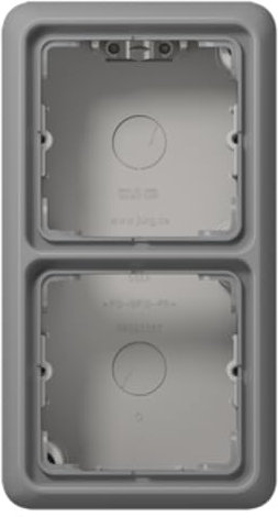 Jung CD582AGR Aufputz-Kappe mit Rahmen 2-Fach