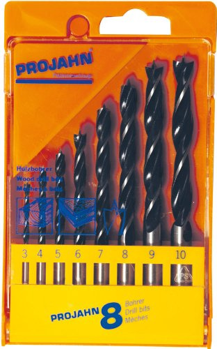 Projahn Kunststoffkassette Holz 8-teilig 3-10 mm, 67040 | In Kunststoffkassette, 8 Teile