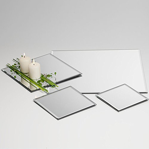 SANDRA RICH Quadratische Spiegelplatte, 15 x 15 x 0,5 cm, e.6