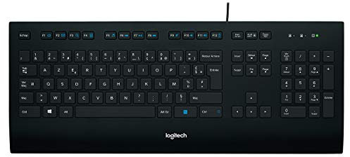 Logitech K280E Pro Tastiera, Layout Francese Azerty, Nero