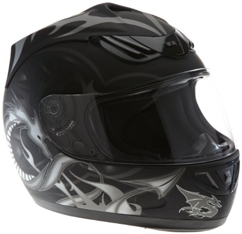 protectWEAR Motorradhelm Drachendesign H-510-11SW - XL